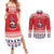 Norway Christmas Couples Matching Summer Maxi Dress and Long Sleeve Button Shirt Lovely Nordic Gnome - Wonder Print Shop