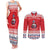 Norway Christmas Couples Matching Tank Maxi Dress and Long Sleeve Button Shirt Lovely Nordic Gnome - Wonder Print Shop