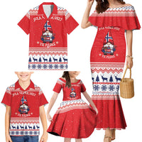 Norway Christmas Family Matching Mermaid Dress and Hawaiian Shirt Lovely Nordic Gnome - Wonder Print Shop