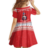 Norway Christmas Family Matching Off Shoulder Short Dress and Hawaiian Shirt Lovely Nordic Gnome - Wonder Print Shop