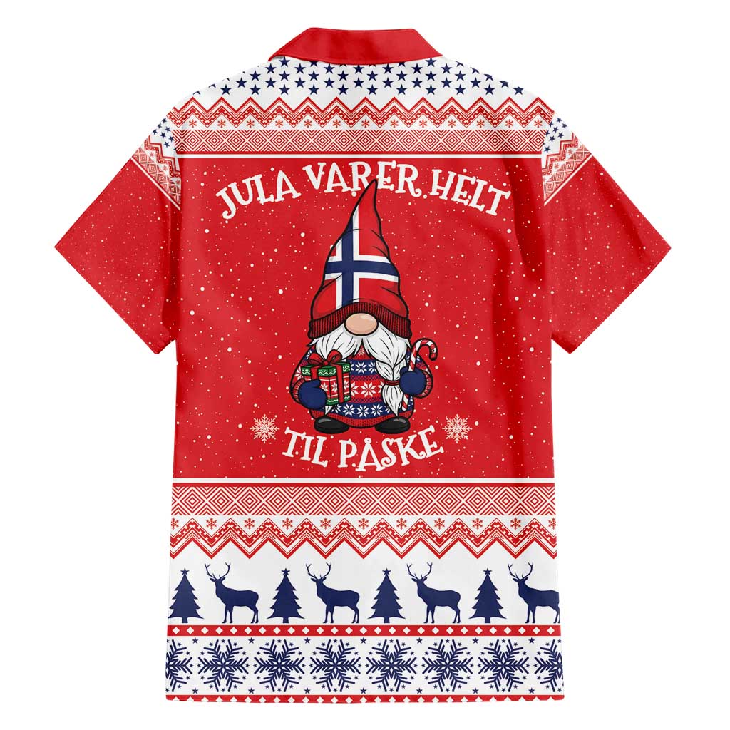 Norway Christmas Family Matching Short Sleeve Bodycon Dress and Hawaiian Shirt Lovely Nordic Gnome - Wonder Print Shop