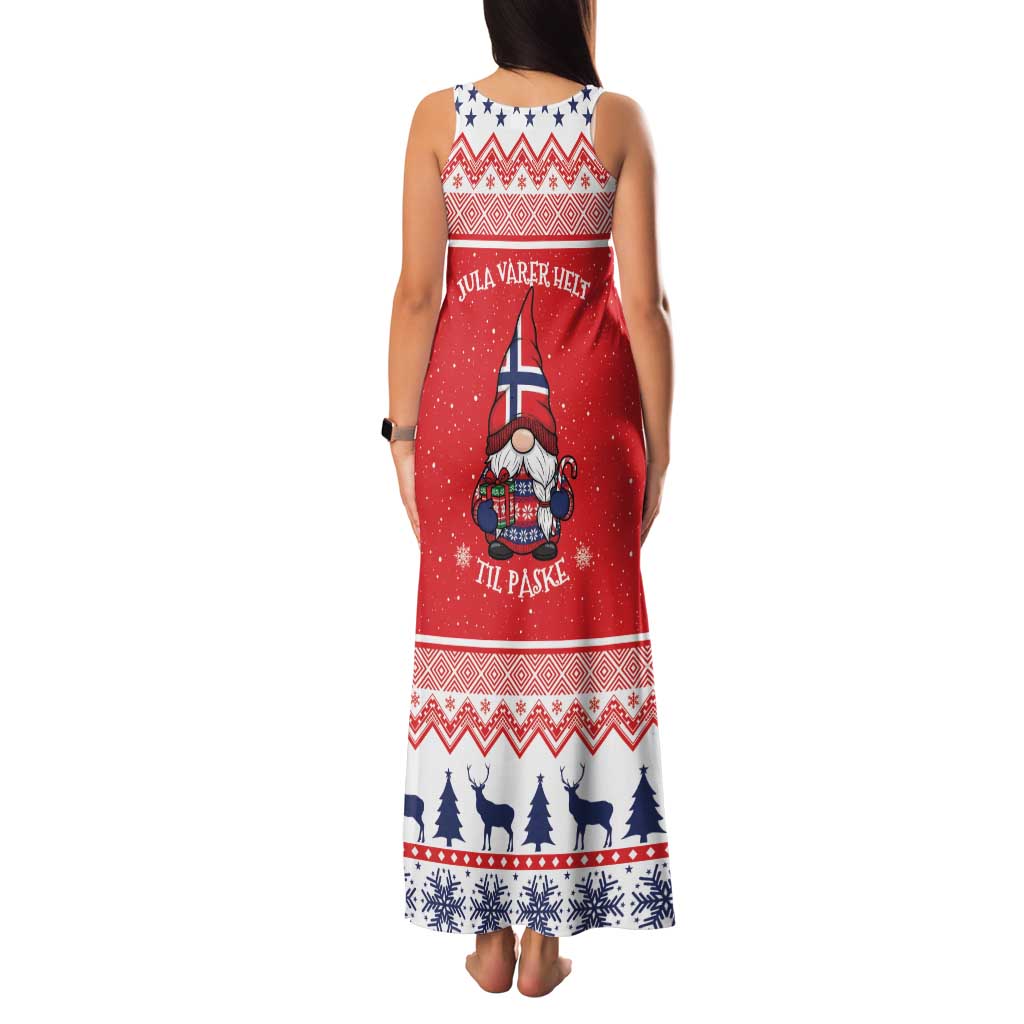 Norway Christmas Family Matching Tank Maxi Dress and Hawaiian Shirt Lovely Nordic Gnome - Wonder Print Shop