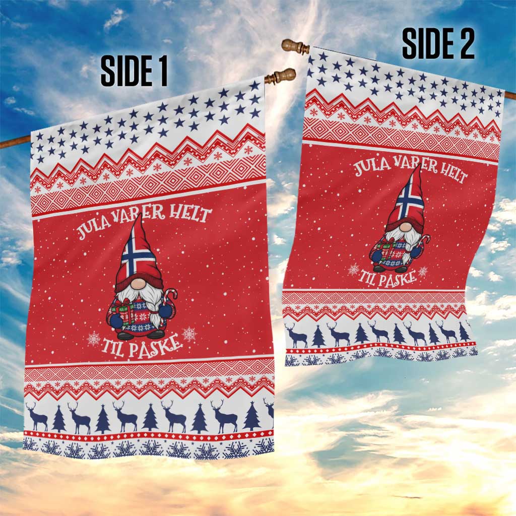 Norway Christmas Garden Flag Lovely Nordic Gnome - Wonder Print Shop