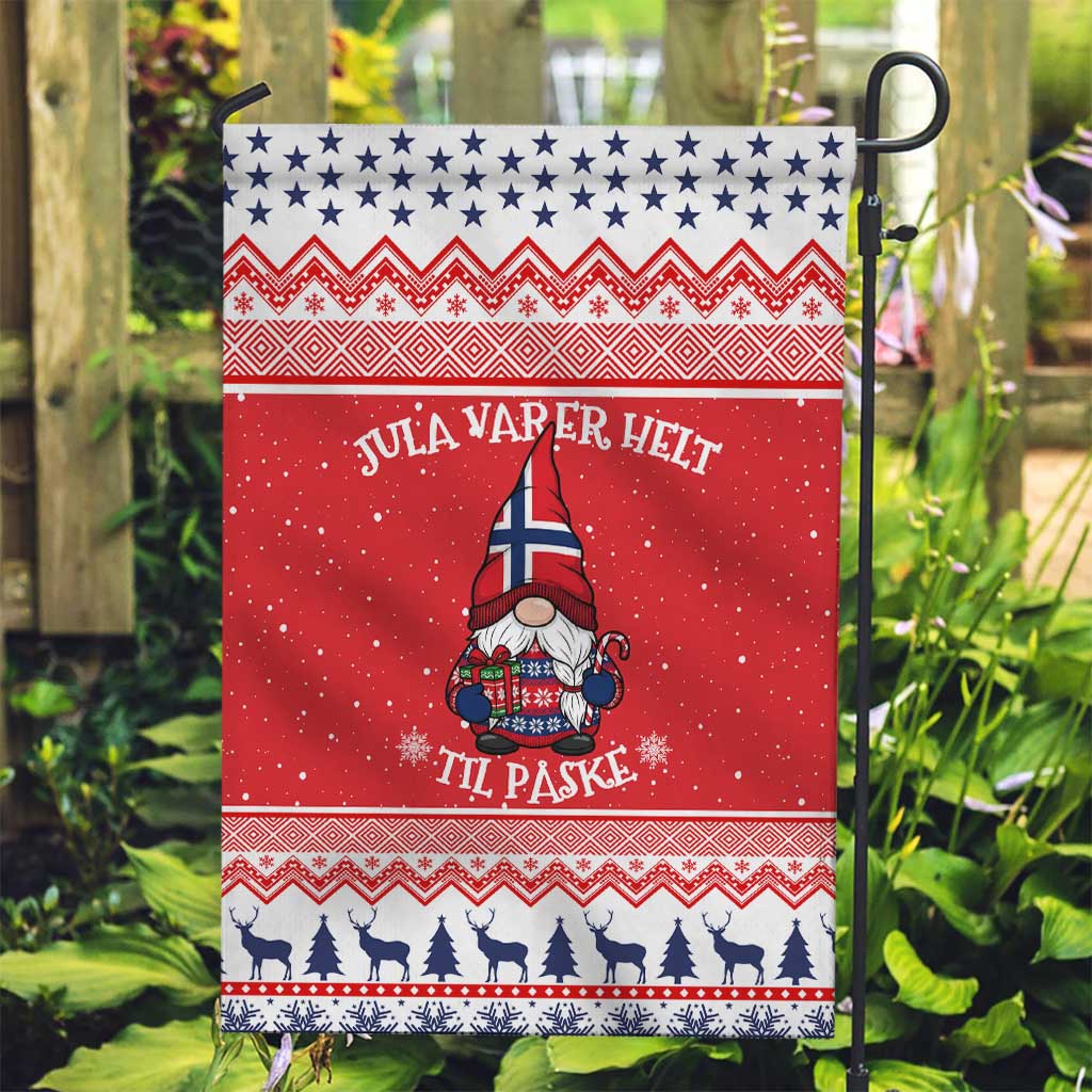 Norway Christmas Garden Flag Lovely Nordic Gnome - Wonder Print Shop