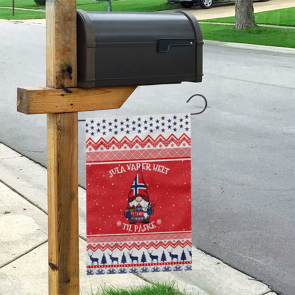 Norway Christmas Garden Flag Lovely Nordic Gnome - Wonder Print Shop