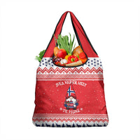 Norway Christmas Grocery Bag Lovely Nordic Gnome - Wonder Print Shop