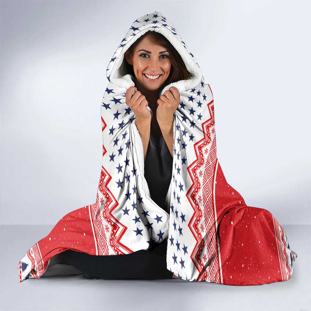 Norway Christmas Hooded Blanket Lovely Nordic Gnome - Wonder Print Shop