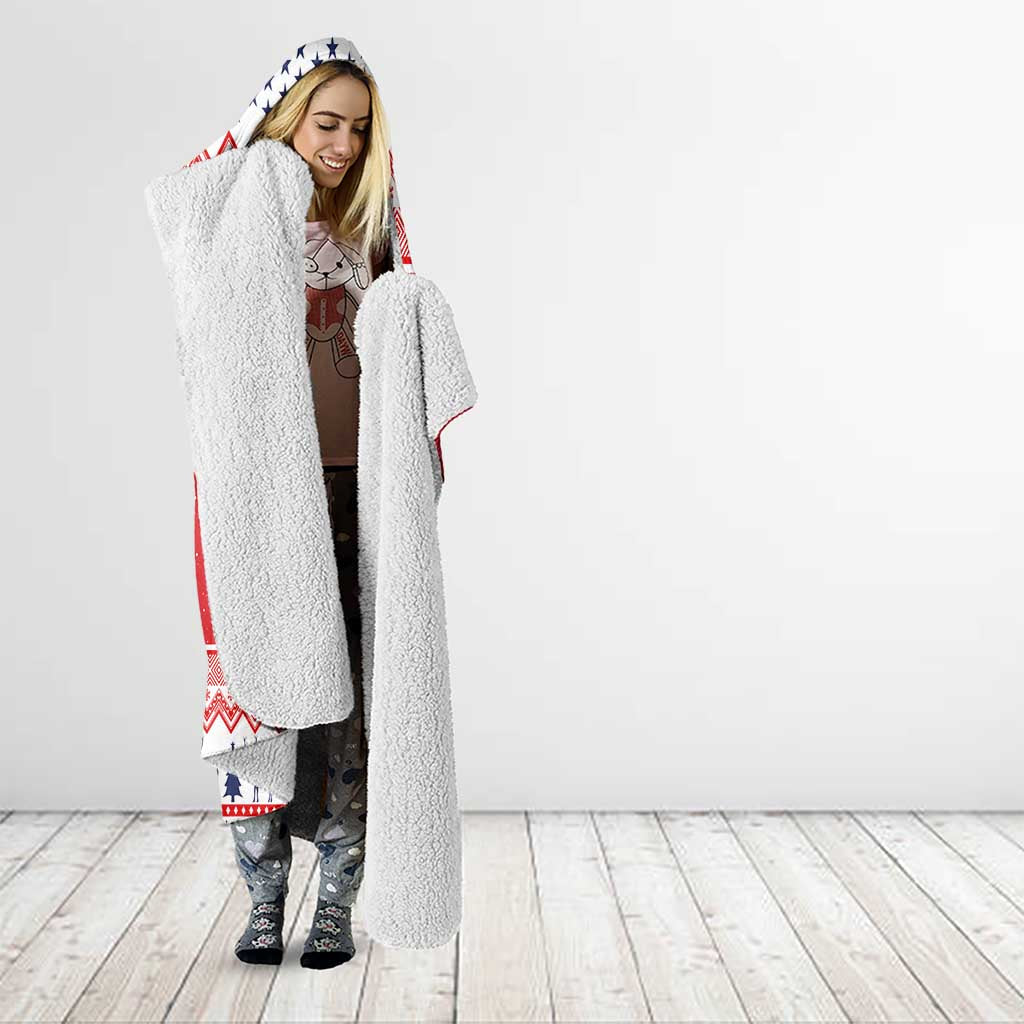 Norway Christmas Hooded Blanket Lovely Nordic Gnome - Wonder Print Shop