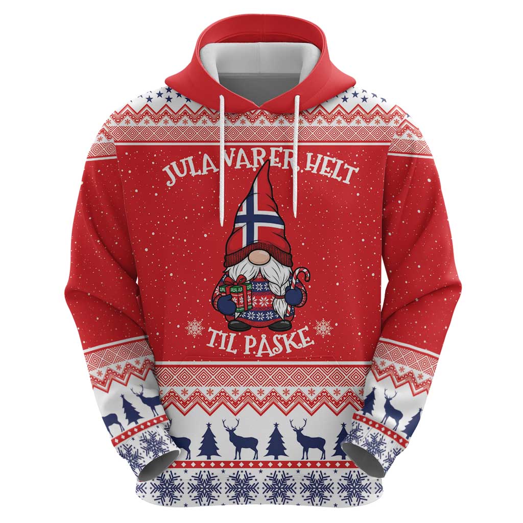 Norway Christmas Hoodie Lovely Nordic Gnome - Wonder Print Shop