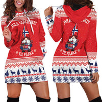 Norway Christmas Hoodie Dress Lovely Nordic Gnome - Wonder Print Shop