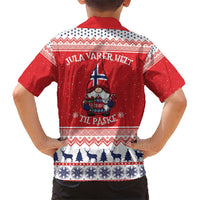 Norway Christmas Kid Hawaiian Shirt Lovely Nordic Gnome - Wonder Print Shop