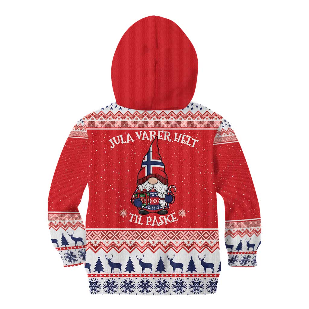 Norway Christmas Kid Hoodie Lovely Nordic Gnome - Wonder Print Shop