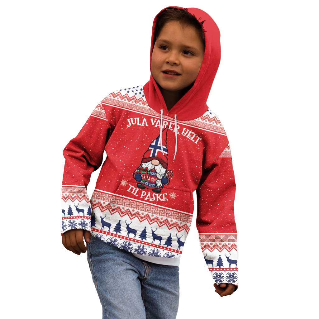 Norway Christmas Kid Hoodie Lovely Nordic Gnome - Wonder Print Shop