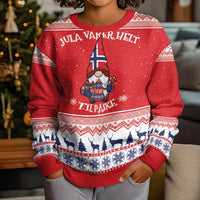Norway Christmas Kid Ugly Christmas Sweater Lovely Nordic Gnome - Wonder Print Shop