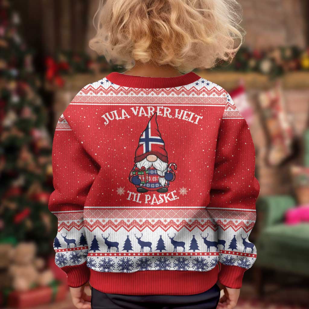 Norway Christmas Kid Ugly Christmas Sweater Lovely Nordic Gnome - Wonder Print Shop