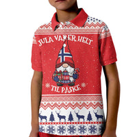 Norway Christmas Kid Polo Shirt Lovely Nordic Gnome - Wonder Print Shop