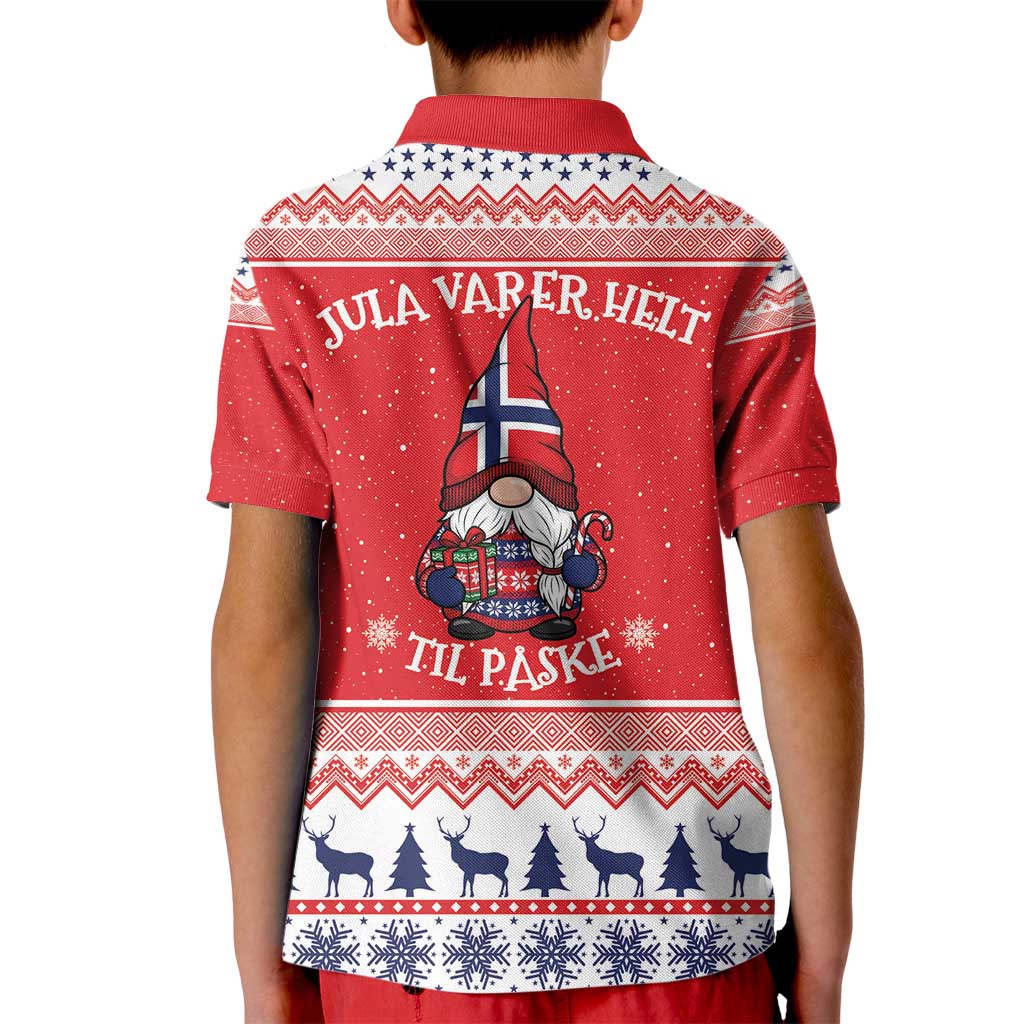 Norway Christmas Kid Polo Shirt Lovely Nordic Gnome - Wonder Print Shop