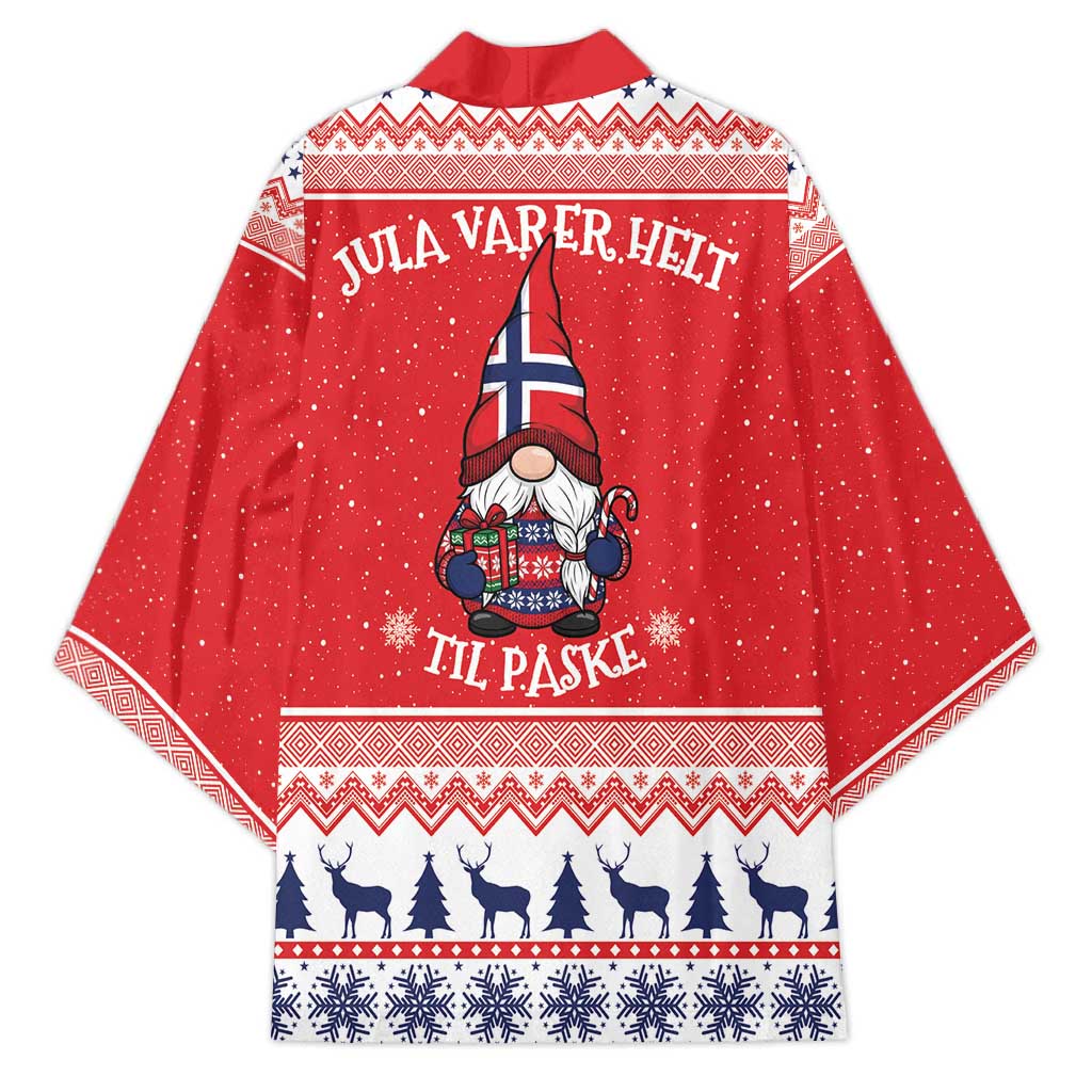 Norway Christmas Kimono Lovely Nordic Gnome - Wonder Print Shop