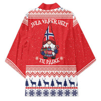 Norway Christmas Kimono Lovely Nordic Gnome - Wonder Print Shop