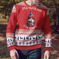 Norway Christmas Ugly Christmas Sweater Lovely Nordic Gnome - Wonder Print Shop