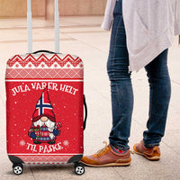 Norway Christmas Luggage Cover Lovely Nordic Gnome - Wonder Print Shop