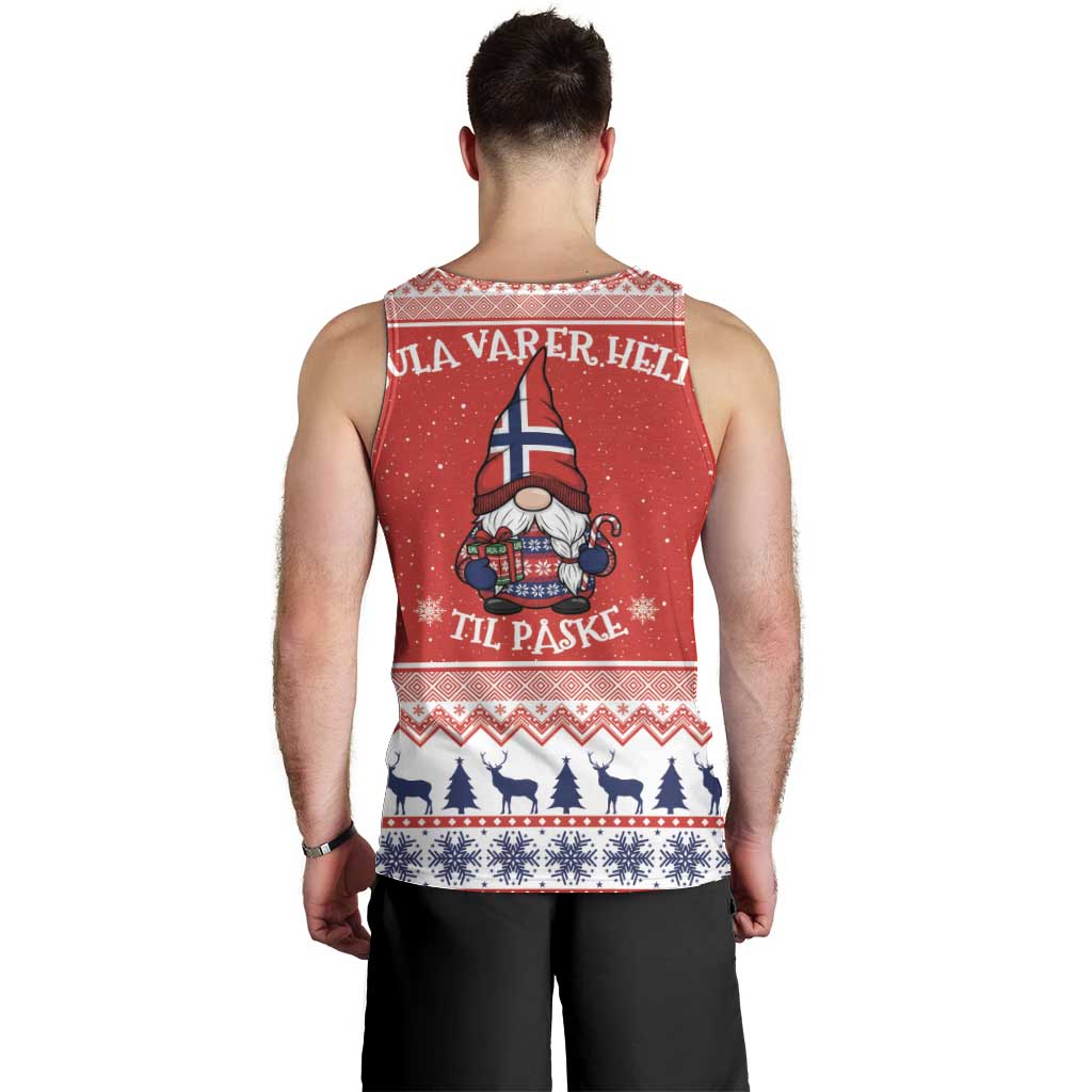 Norway Christmas Men Tank Top Lovely Nordic Gnome - Wonder Print Shop