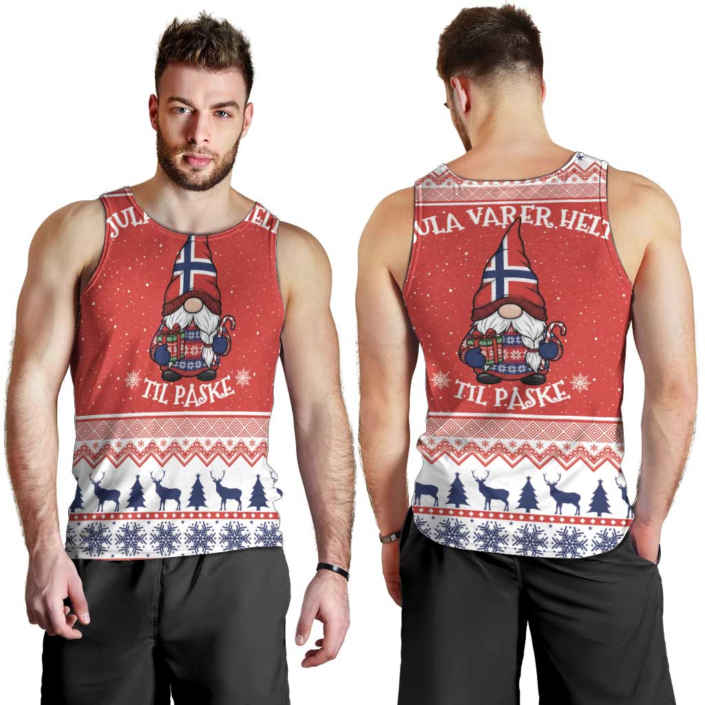 Norway Christmas Men Tank Top Lovely Nordic Gnome - Wonder Print Shop