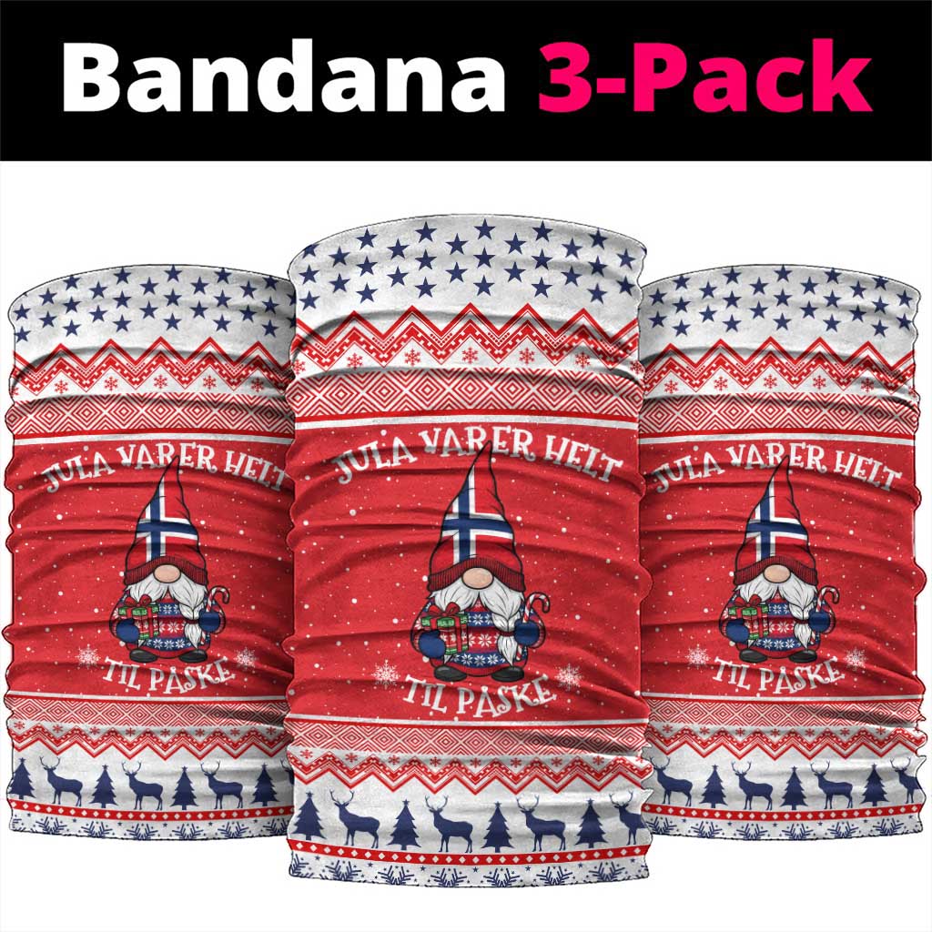 Norway Christmas Neck Gaiter Lovely Nordic Gnome - Wonder Print Shop
