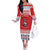 Norway Christmas Off The Shoulder Long Sleeve Dress Lovely Nordic Gnome - Wonder Print Shop