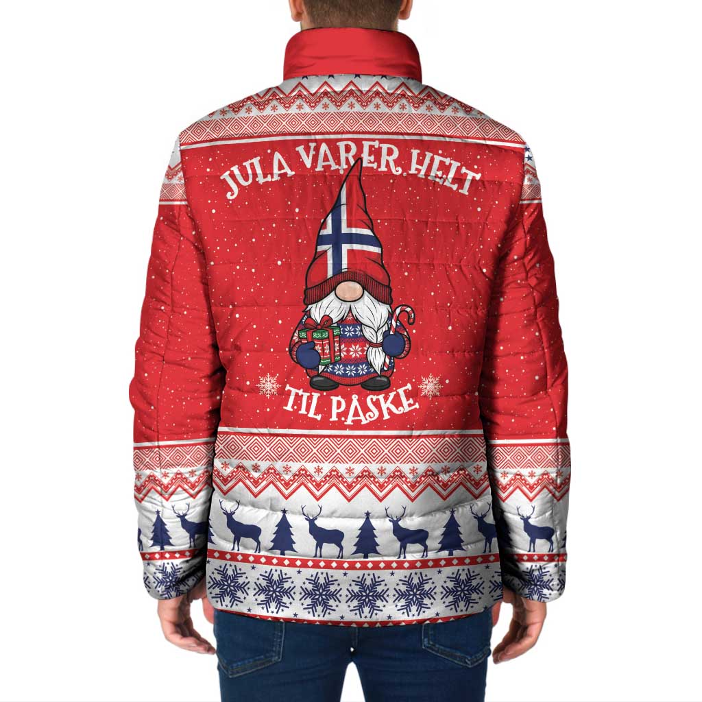 Norway Christmas Padded Jacket Lovely Nordic Gnome - Wonder Print Shop