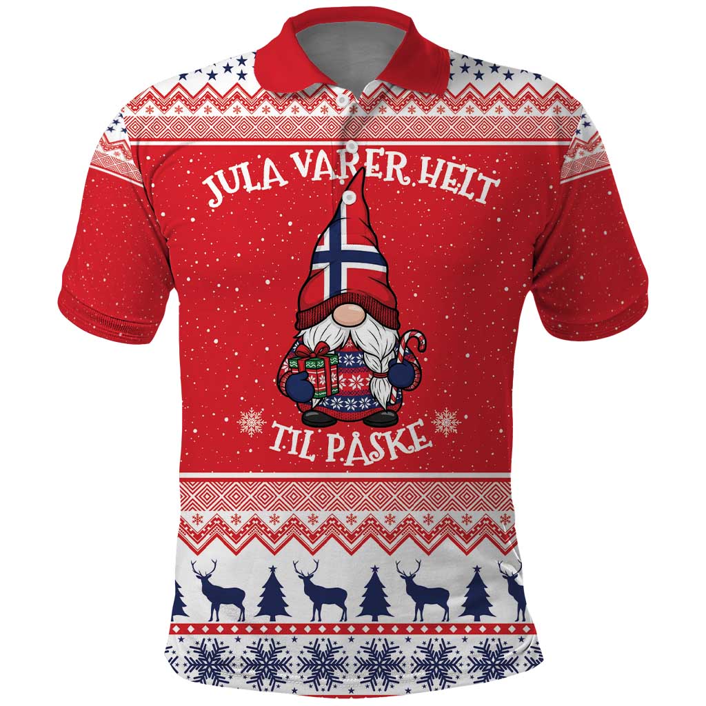 Norway Christmas Polo Shirt Lovely Nordic Gnome - Wonder Print Shop