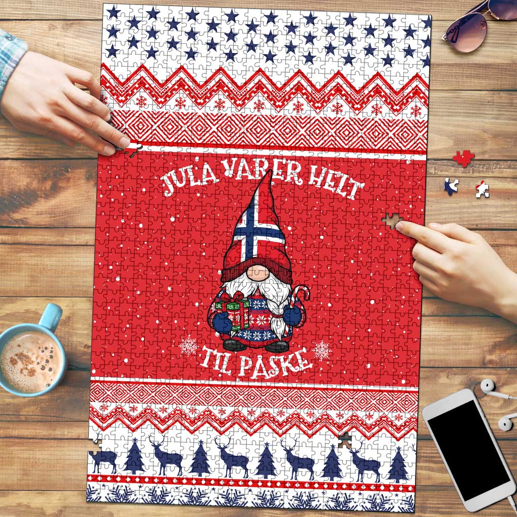 Norway Christmas Puzzle Lovely Nordic Gnome - Wonder Print Shop