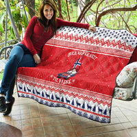 Norway Christmas Quilt Lovely Nordic Gnome - Wonder Print Shop