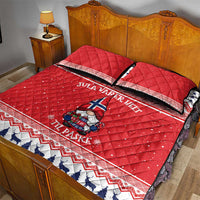 Norway Christmas Quilt Bed Set Lovely Nordic Gnome - Wonder Print Shop