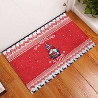 Norway Christmas Rubber Doormat Lovely Nordic Gnome - Wonder Print Shop