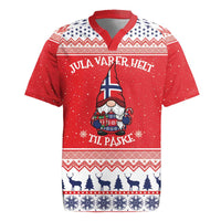 Norway Christmas Rugby Jersey Lovely Nordic Gnome - Wonder Print Shop