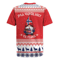 Norway Christmas Rugby Jersey Lovely Nordic Gnome - Wonder Print Shop