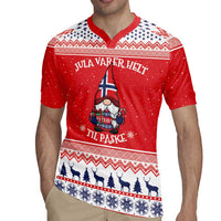 Norway Christmas Rugby Jersey Lovely Nordic Gnome - Wonder Print Shop