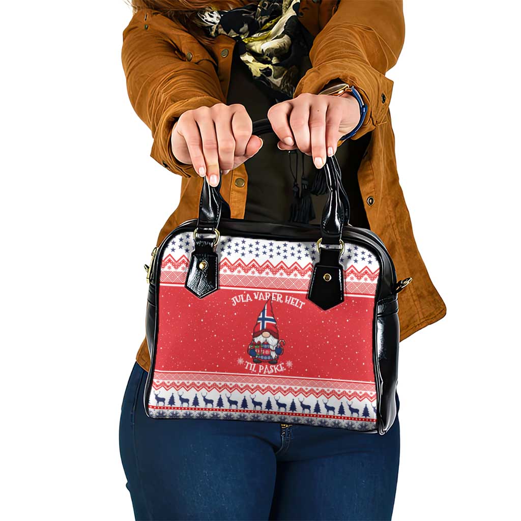 Norway Christmas Shoulder Handbag Lovely Nordic Gnome - Wonder Print Shop