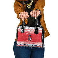 Norway Christmas Shoulder Handbag Lovely Nordic Gnome - Wonder Print Shop