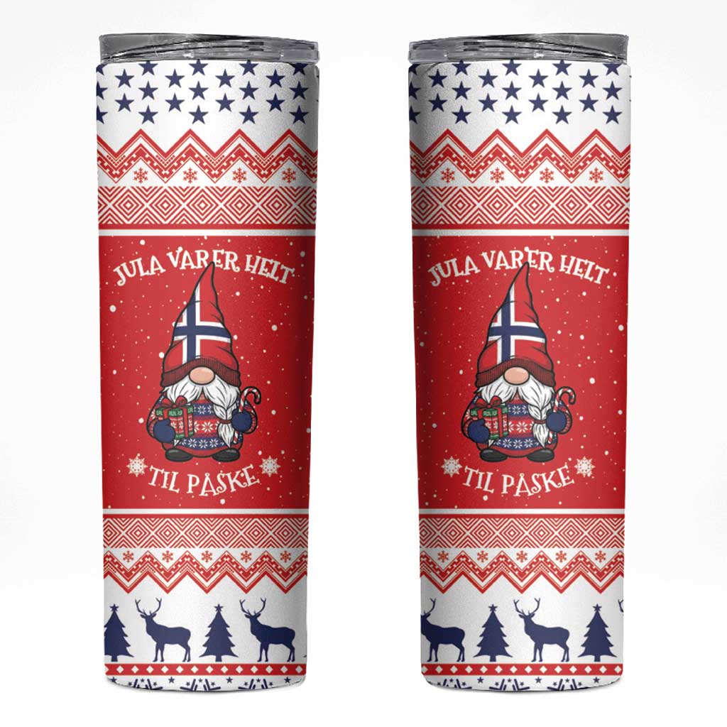 Norway Christmas Skinny Tumbler Lovely Nordic Gnome - Wonder Print Shop