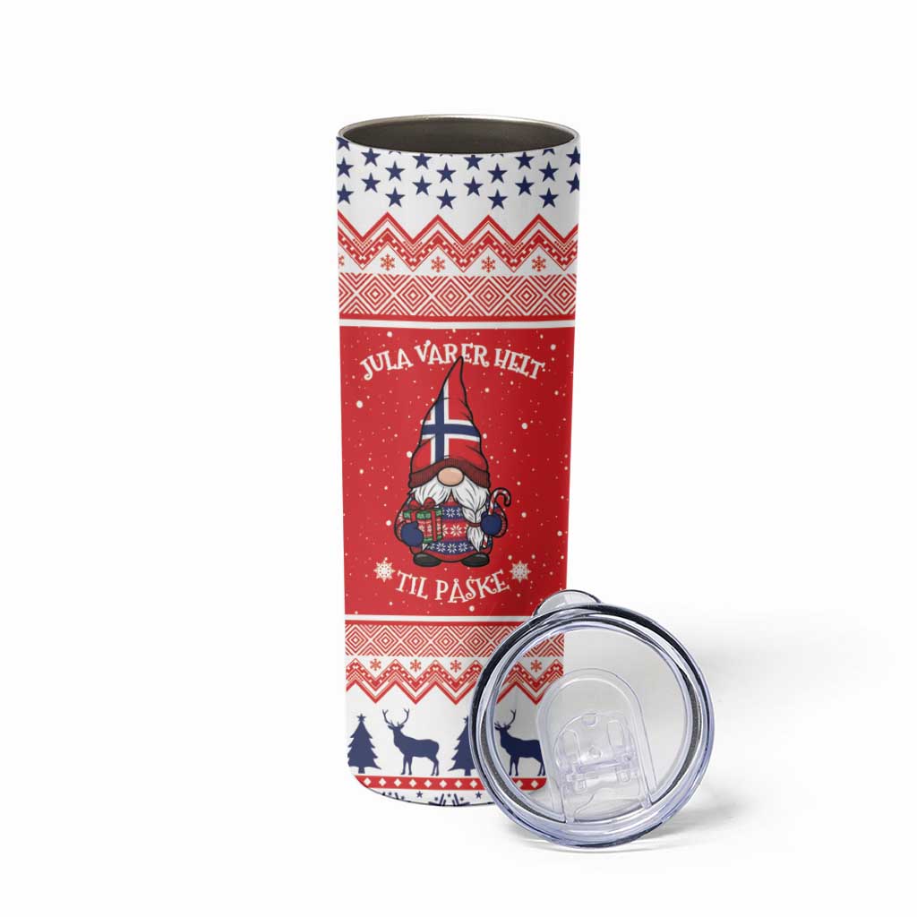 Norway Christmas Skinny Tumbler Lovely Nordic Gnome - Wonder Print Shop