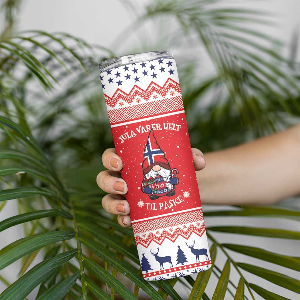 Norway Christmas Skinny Tumbler Lovely Nordic Gnome - Wonder Print Shop