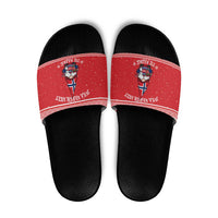Norway Christmas Slide Sandals Lovely Nordic Gnome - Wonder Print Shop