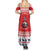 Norway Christmas Summer Maxi Dress Lovely Nordic Gnome - Wonder Print Shop