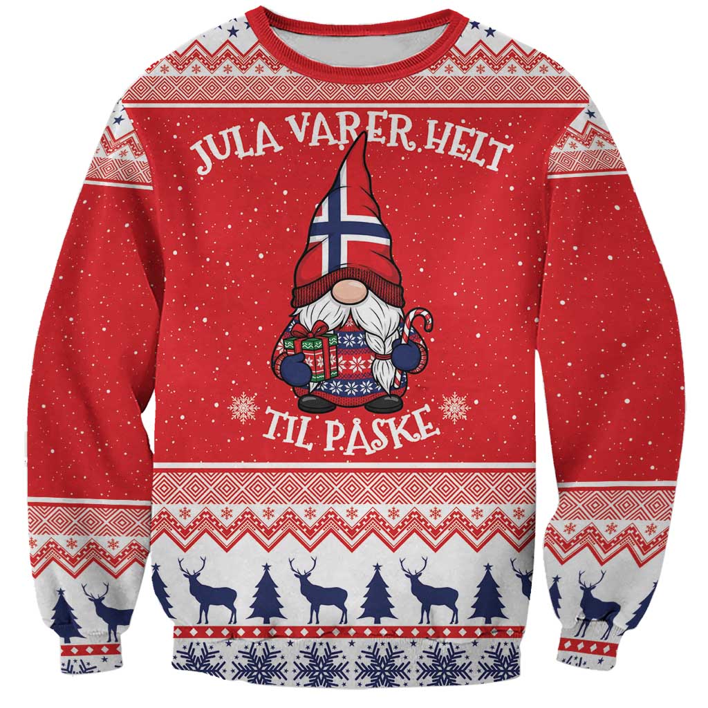 Norway Christmas Sweatshirt Lovely Nordic Gnome - Wonder Print Shop