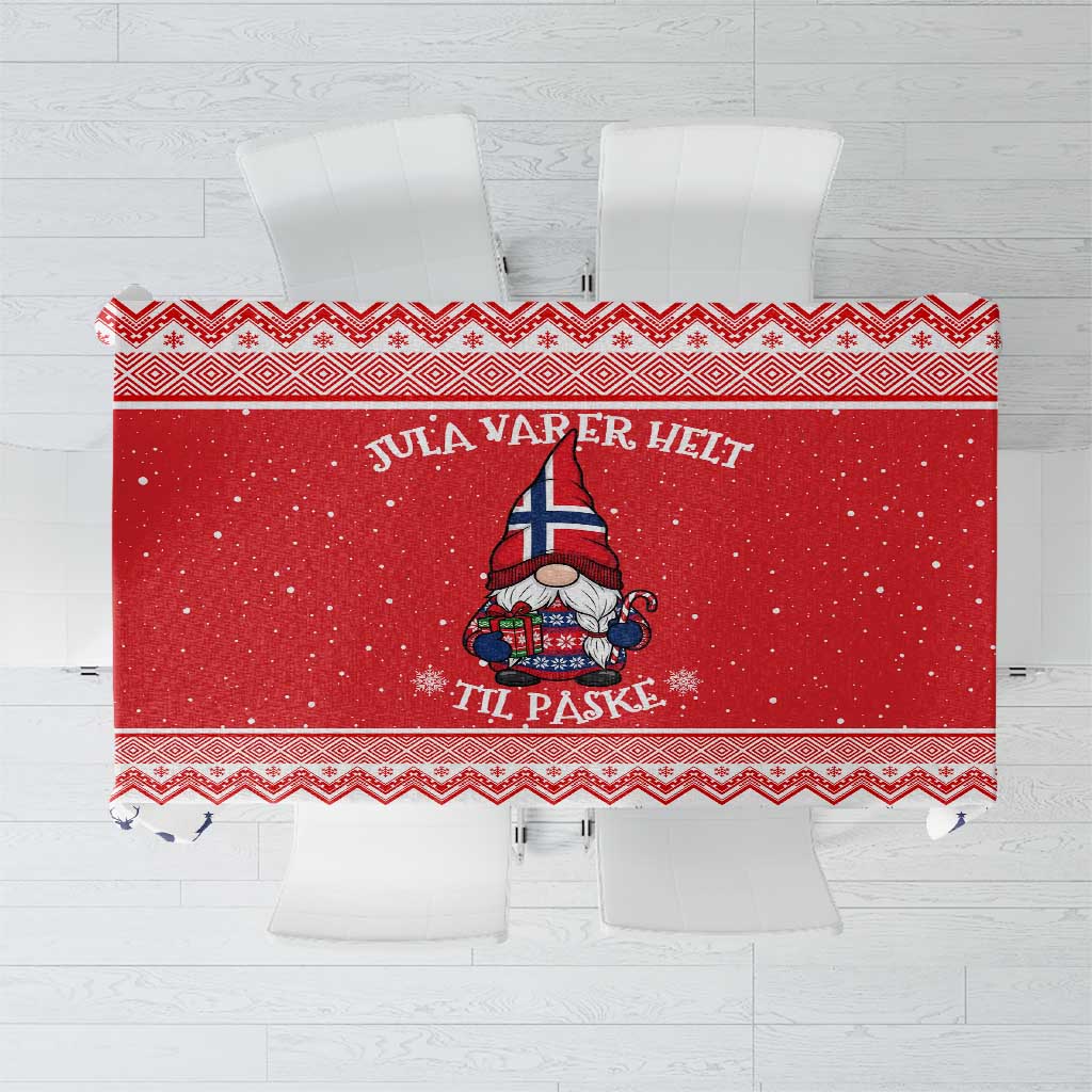 Norway Christmas Tablecloth Lovely Nordic Gnome - Wonder Print Shop