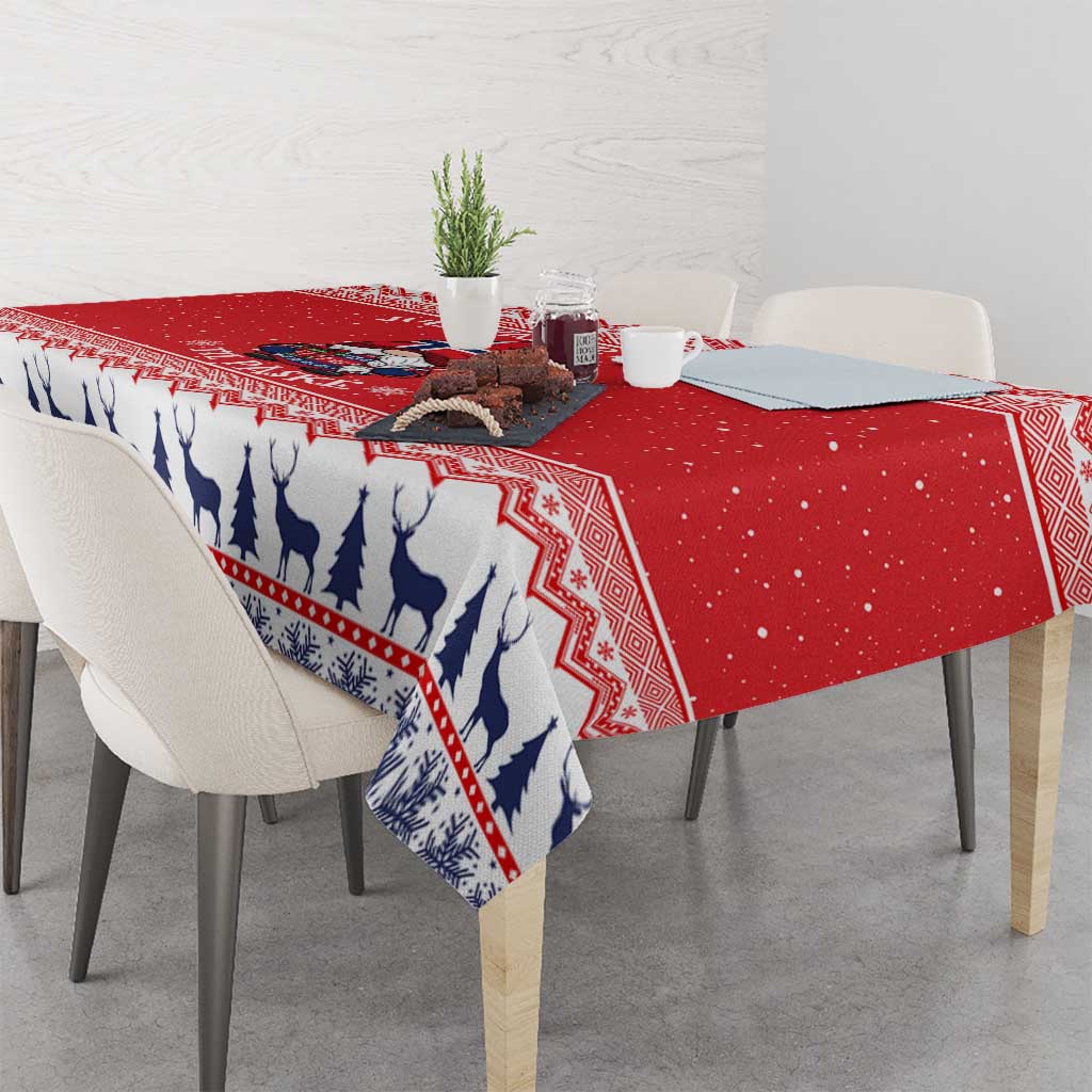 Norway Christmas Tablecloth Lovely Nordic Gnome - Wonder Print Shop
