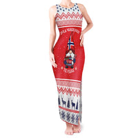 Norway Christmas Tank Maxi Dress Lovely Nordic Gnome - Wonder Print Shop