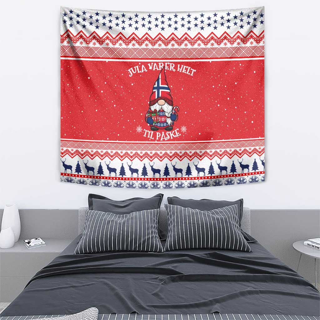 Norway Christmas Tapestry Lovely Nordic Gnome - Wonder Print Shop